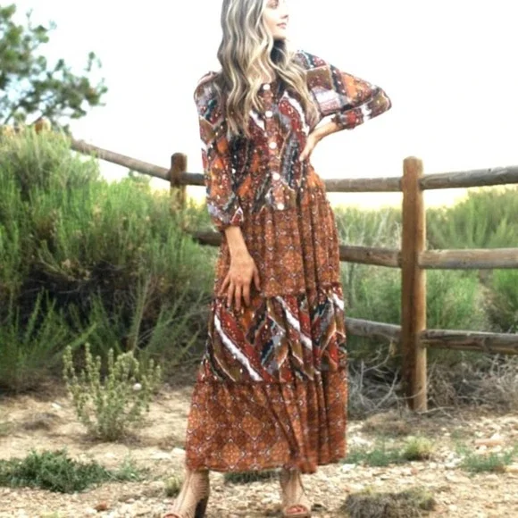 Anthropologie Dresses Anthropologie Boho Western Chic Style
